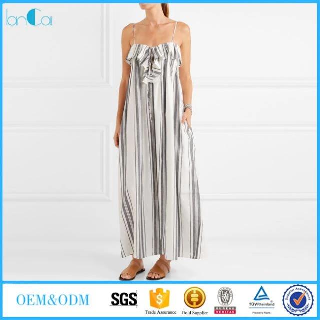 L-Ispalla Slip Stripe Għażel Dress